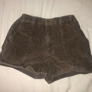 vintage brown corduroy shorts
